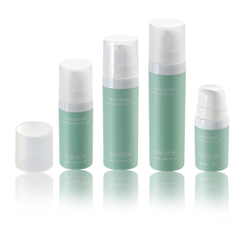 HS-012 Exclusieve cosmetische verpakking 5 ml 10 ml 15 ml 20 ml ovale plastic fles zonder lucht