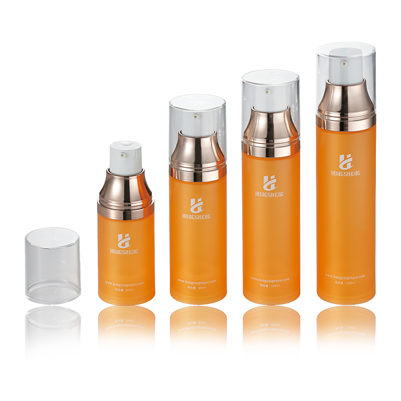 50ML-120ML oranje airless perspompfles-HS-017D