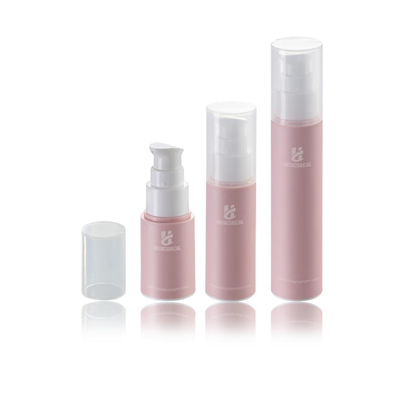 15ML 30ML 50ML Roze matte airless fles-HS-013D